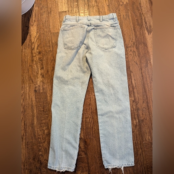Vintage Wrangler Legendary Gold, VF Jeanswear, Thrashed straight jeans sz 33x32 - Picture 6 of 9
